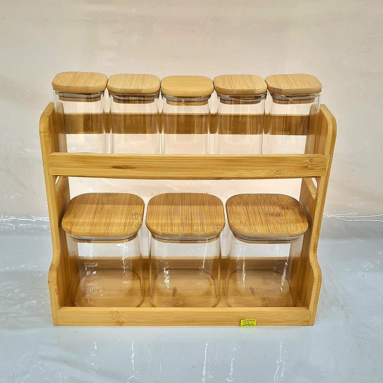 پاسماوری ۸ تایی پیرکس درب بامبو